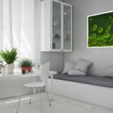 Moosbild, Wald- und Kugelmoos Verlauf, 60 x 60 cm – Bild 3