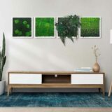 Pflanzenbild im Dschungeldesign, Quadrat, 40 x 40 cm – Bild 2